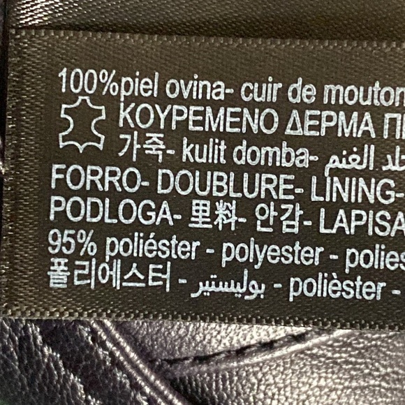 NWT. Massimo Dutti Navy Blue Nappa Leather Trousers. Size M. - Picture 11 of 11